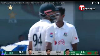 Nahid Rana picks up captain Shan Masood and Babar Azam's wicket | Nahid Rana | 2nd Test