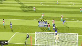 Free kick long rang goal