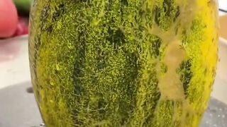 Melon Cutting Fruit