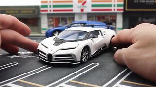 JKM 1-32 Bugatti EB110 Centodieci Diecasts & Toy Vehicles Metal Car Model Shock absorber Sound Light Collection Car Toys Gift