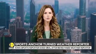 US: Iowa sports reporter goes viral for 'cranky reporting' after being made to read weather report