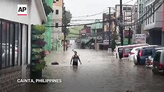 Storm floods northern Philippine regions, disrupting schools, work and travel