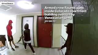 Armed crew flaunts guns inside Colorado apartment building overrun by Venezuelan gang: wild video