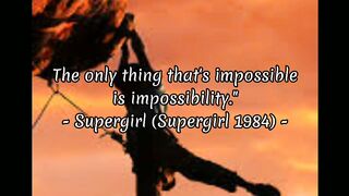words from the movie Supergirl