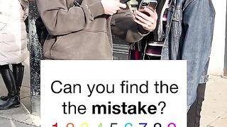 Can you find the mistake? ????