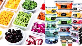 50PCS Food storage Containers with Lids | Containers for Kitchen Organization | Lunch Containers