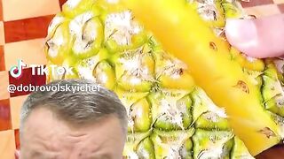 Cutting Pineapple Big