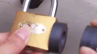 Magnet opens lock