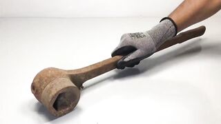 Antique Reversible Hex Ratchet Restoration _ 80 Years Old
