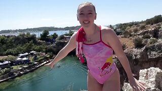 CLIFF DIVING IN GREECE ???????????? #bravegang 2