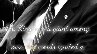 Dr. King ???? the giant man