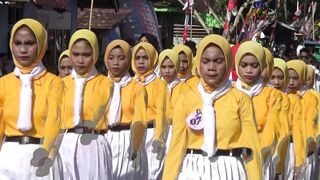 seragam baris yang indah
