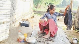 cooking in the village