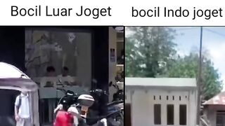 Bocil joget dalam vs luar