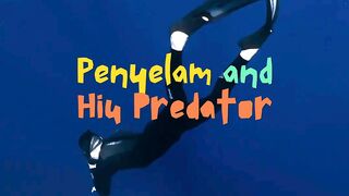 Penyelam and Hiu Predator