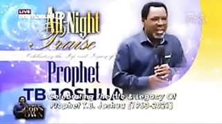 In honor of senior prophet t.b Joshua