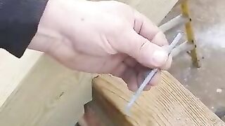 Old boy carpenter shows us... #carpenter #fyp #construction