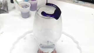 Resin Vase and Tray - PURPLE and Silver!