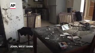 Full of extent of damage seen in West Bank city of Jenin where Israeli forces carried out raid
