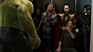 Iron man captain America thor and hulk ????‍♂️ funny scene