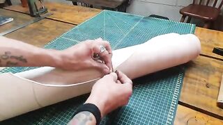 HOW MAKE CRAZY SKULL LEATHER HAT