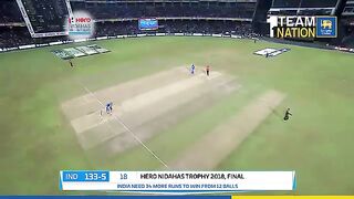 Dinesh Karthik hits 22 runs off Rubel Hossain - 19th over of Nidahas Trophy Final 2