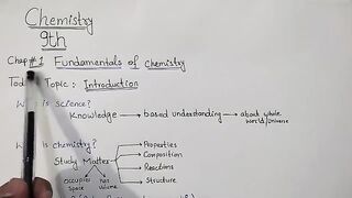 9th Chemistry Chap 1 || Introduction