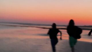 Bonding with my best friends during sunset