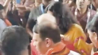 Aishwarya Rai Visits GSB Ganpati Darshan with Her Mother and Daughter Viral Masti Bollywood