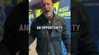 Goldberg is READY ???? The pro wrestling legend walks Liam Harrison tonight at ONE 168