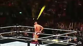 Randy Orton was having fun with the crowd in Berlin