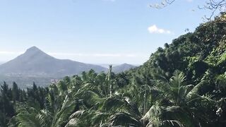 This morning it was cool to see the view