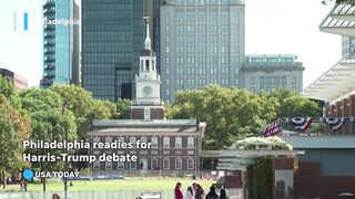 Philadelphia readies for Harris - Trump presidential debate | USA Today