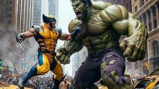 Wolverine vs Hulk Fight Scene Deadpool & Wolverine