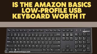 Wired pc keyboard | Amazon Basics Low Profile USB Keyboard #electronoc_devices