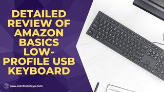 Amazon Basics Low Profile USB Keyboard #electronoc_devices