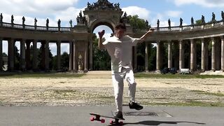 Girl Skating Unique Style