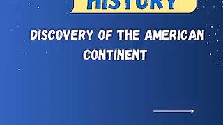 discovery of the American continent brief history
