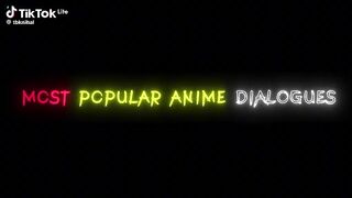 Popular Anime Dialogue !like naruto ✅