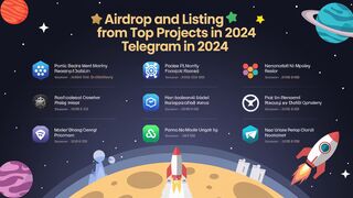 Airdrop and listing schedule from the top projects in Telegram until the end of 2024 Get in now