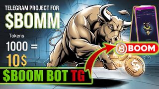 BOOM: New Telegram Bot for Earning! Withdraw Before Token Listing | 1K BOOM = 10 USDT