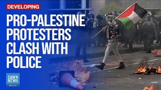 Clashes As Pro-Palestine Protesters Target Australian Arms Fair