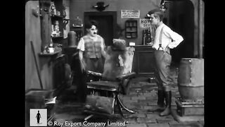 Charlie Chaplin Deleted barber shop scene from Sunnyside 1919