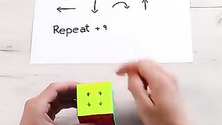 خطوات حل مكعب روبيك