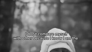Don't compare myself????????