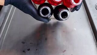 Making of soda ice cream