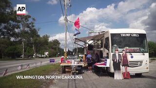 North Carolina residents react to Trump's visit amidst Mark Robinson controversy.