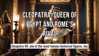 Cleopatra Queen of Egypt and Rome's Riva#Cleopatra #AncientEgypt #HistoricalFigures #WomenInHistory #LoveAndPolitics