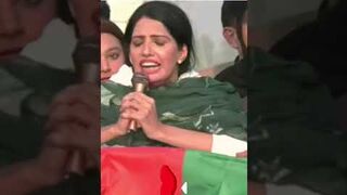 Alia Hamza emotional speech at PTI Lahore Jalsa. Long live the people Imran Khan must be released.