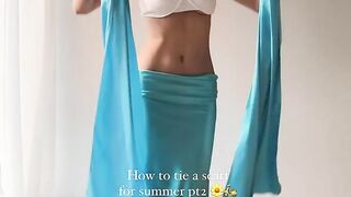 Summer closet: How to tie a scarf top pt 2 ???????? 2